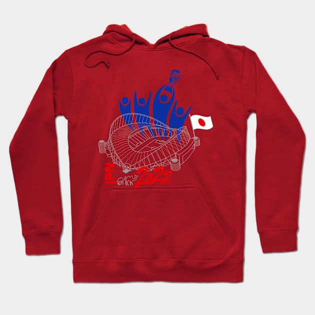 Japan World Cup Soccer 2022 Hoodie by DesignOfNations